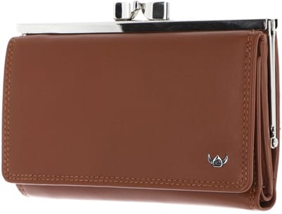 Golden Head Leren portemonnee Polo RFID Protect Bügelbörse 2157 Cognac bruine