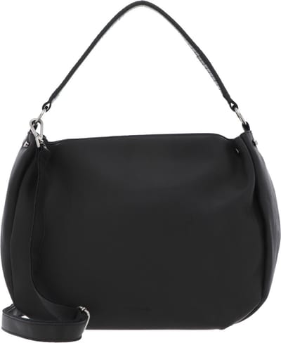 FREDsBRUDER Leren Schoudertas Nuria Hobo Antracite Grijs