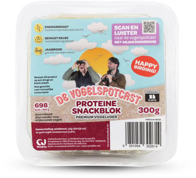 Vogelspotcast Proteine Vetblok voor Vogels - Vogelvoer Buitenvogels - 100% Natuurlijk & Rijk aan Eiwitten
