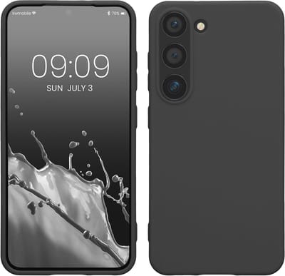 kwmobile telefoonhoesje geschikt voor Samsung Galaxy S23 - Hoesje voor smartphone - Back cover in donkergrijs