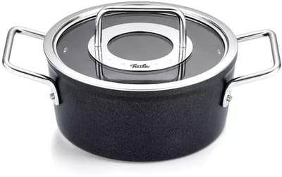 Fissler Adamant Kookpan - 18 cm – Aluminium Pan met Glasdeksel & Krasbestendige Antiaanbaklaag