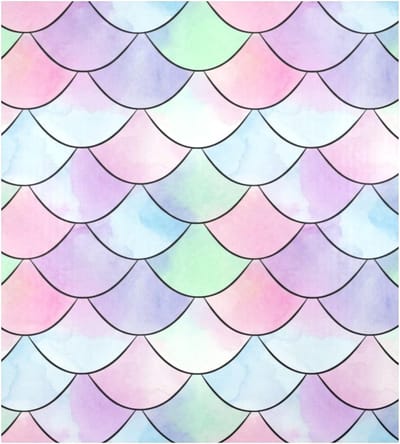 Magnet Dishwasher Cover - Afdekking Vaatwasser - Keuken Decoratie - Krasbestendig - 58.5 x 66 cm - Pastel Mermaid