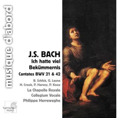 CD JOHANN SEBASTIAN BACH, PHILIPPE HER - Ich Hatte Viel Bekummernis / Cantat HMA1951328 Harmonia Mundi  2002 Europa Klassiek Gebruikt