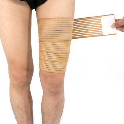 180cm Instelbare Modi Nylon Dijmouw Fiets Beenwarmers Onderbeen Elastisch Verband Compressie Leggings Coyoco Professionele Beschermer 180cm bruin