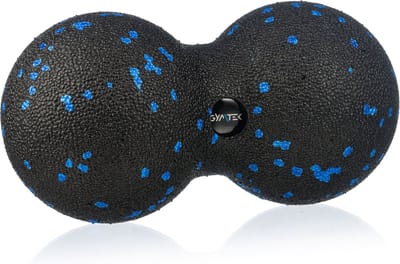 Gymtek® Lacrosse Bal - Massagebal - Duoball - Fascia Bal - 16 x 8 cm - Zelfmassagebal, Fysiotherapie, Nekpijn