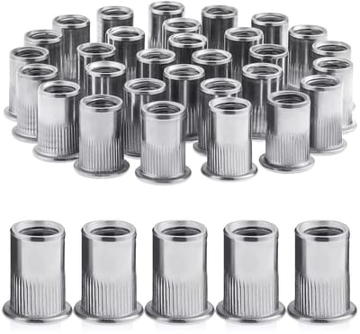 30 Stuks M10 RVS Rivet Nuts, Terugtrekbare Moeren, Ideaal voor Metaalbewerking en Bevestiging