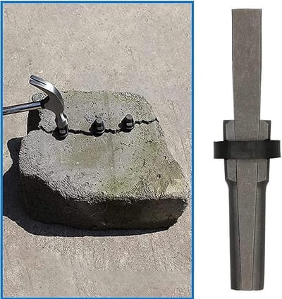 5-delige set handgereedschap voor het splitsen van stenen, 16mm plugwiggen voor renovatie en sloopwerkzaamheden