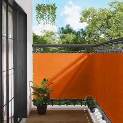 vidaXL - Balkonscherm - 110 - x - 200 - cm - Oxford - Stof - Rechthoekig - Oranje