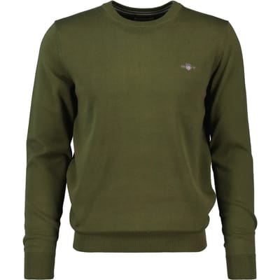 Ronde hals katoen pullover Gant Classic