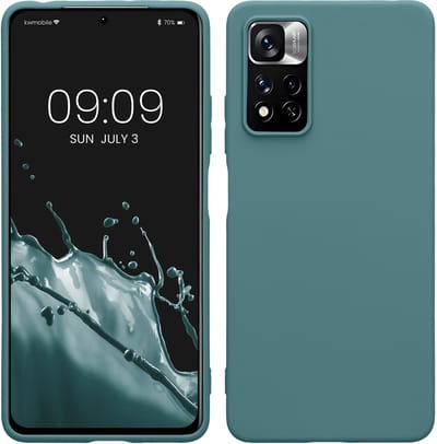 kwmobile telefoonhoesje geschikt voor Xiaomi Redmi Note 11 Pro / Note 11 Pro (5G) / Note 12 Pro (4G) - Hoesje voor smartphone - Back cover in Arctische nacht