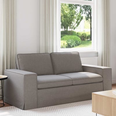 vidaXL - Bank - Taupe - 182 - x - 80 - x - 82 - cm - Stof