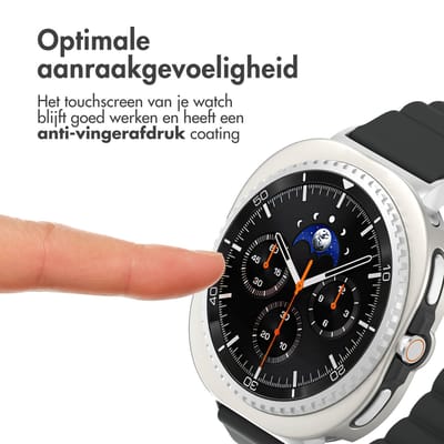 Screen protector - Geschikt voor Samsung Galaxy Watch 8 Classic (46 mm) - Full Cover Hard Case / Beschermend Hoesje - Sterrenlicht