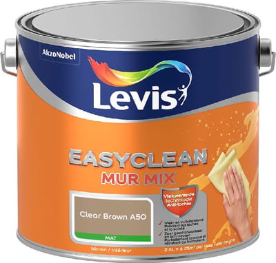 Levis - Easyclean Mur Mat Mix - Clear Brown A50 - Mengverf - 2,5 L