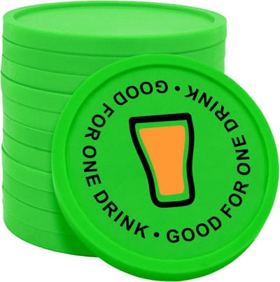 CombiCraft Good for one drink consumptiemunt Ø29mm enkelzijdig bedrukt groen - 100 stuks