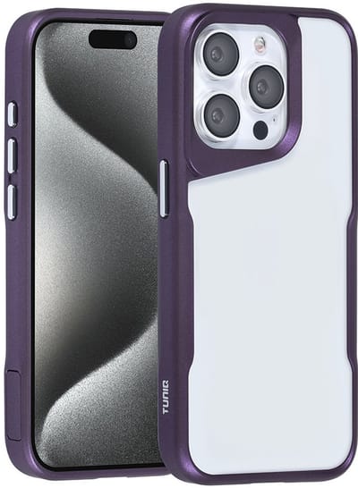 TUNIQ telefoonhoesje voor Apple iPhone 15 Pro - Siliconen backcover - Paars