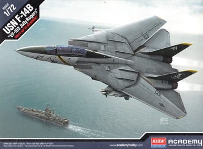 Academy Modelbouwpakket Militaire voertuigen - 12578 U.S. Navy F-14B - VF-103 Jolly Rogers Plastic - 1:72 - Modelbouw