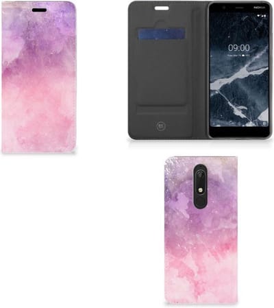 Bookcase Nokia 5.1 (2018) Pink Purple Paint
