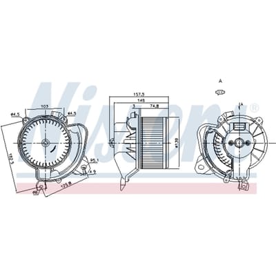 Binnenventilator NISSENS 87243