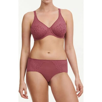 Chantelle Beugel Bh - voorgevormd - Norah - Volledig kant - stevige bh grote maten - T-shirt bh - 75B - Roze