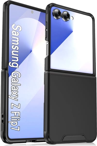 Hoesje Geschikt voor Samsung Galaxy Z Flip 7 - Zwart - Casemania Liquid Siliconen Back Cover - Stevige TPU Anti-Vingerafdruk Telefoonhoesje