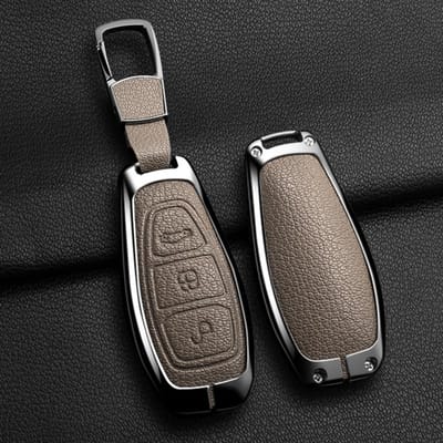 Étui de Protection en Alliage de Zinc pour Clé de Voiture, Convient Pour Ford Focus 3 4 St Carnival Fusion Kuga Ecosport Mondeo Mk3 Mk4 Ensemble de Clés de Voiture