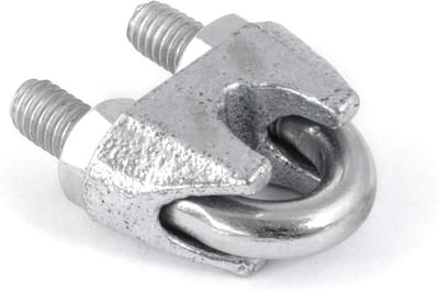 Kabelklem Buigvorm - Staalkabelklem - Kabelbevestiging - Verzinkt Staal - 19/20 mm - Zilverkleurig