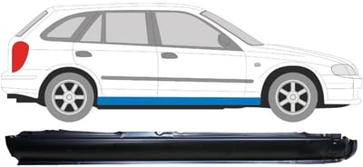 Volledige dorpel voor Mazda 323F BJ 1998-2004 / Rechts