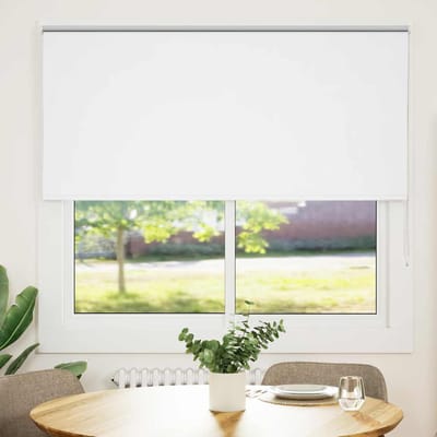 vidaXL - Rolgordijn - verduisterend - 150x130 - cm - stofbreedte - 146,6 - cm - wit