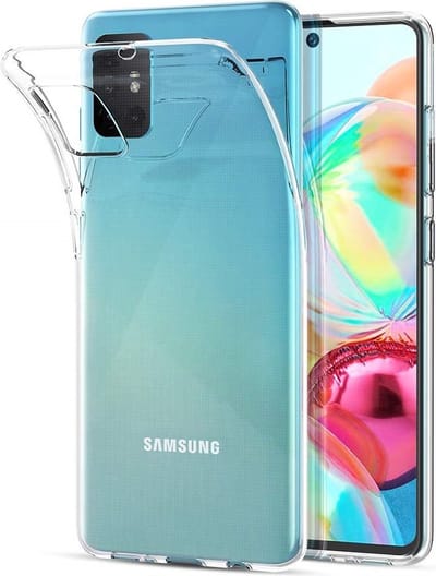 Hoesje voor Samsung Galaxy A71 backcover Shockproof siliconen Transparant