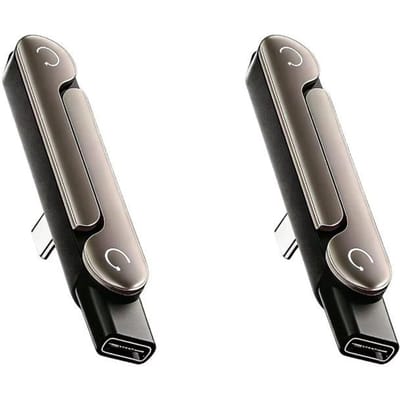 Type C Telefoon Oplaadhouder Adapter 240W Snelladen OTG USB-C Mannelijk naar USB-C Vrouwelijk Converter met Opvouwbare Houder zwart