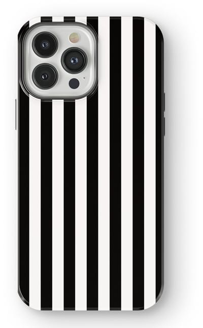 DripCase Gestreept Hoesje geschikt voor iPhone 13 Pro Max | Backcover met Mag | Stripes Motief | Trendy Case geschikt voor iPhone 13 Pro Max met Strepen Piano Lane