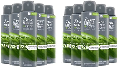 Dove Deo Spray 72 H - Extra Fresh - 10 x 150 ml - Men Advanced Care Anti Transpirant