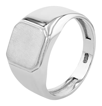 AKZENT Akzent unisexring "Phlox" uit 925 Sterlingzilver, gerhodineerd, duurzaam, maat 58-72