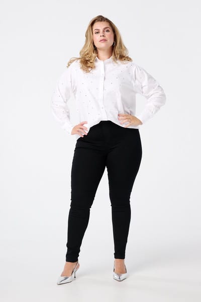 MS Mode Tregging Tregging met denim look