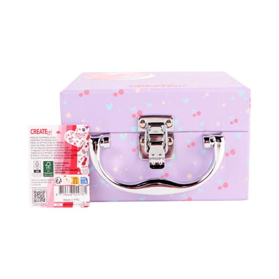 Create it! Make-up koffer speelgoedset met 24-delige make-upkit.