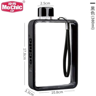 MoChic Moses A5 platte waterflesbeker Grils A5 platte fles drinkfles voor water draagbare Koreaanse creatieve papieren A5-flessen 380ML