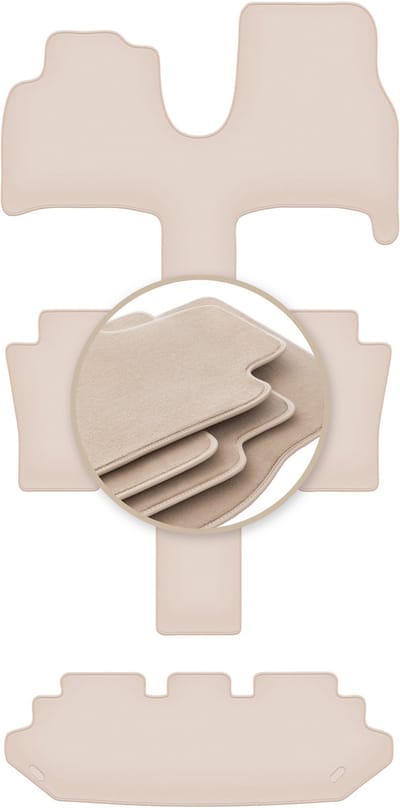 Premium beige vloermatten voor: Peugeot 807 7 personen 2002-2014