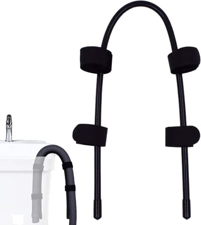 Slanghouder - Afvoer klem - Wasmachine aansluiten - Lekvrije bevestiging - 36x5 cm - Wit