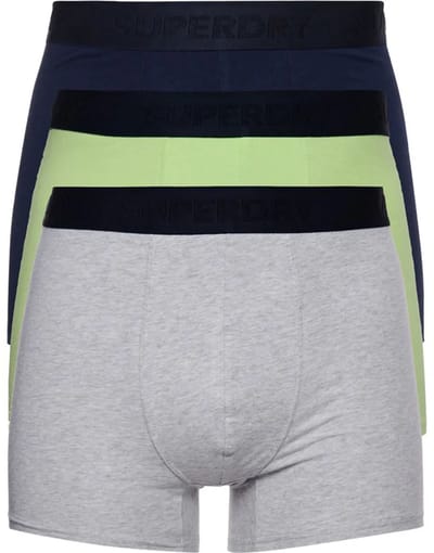 Superdry Classic Boxers 3 Eenheden Geel,Blauw,Grijs S Man