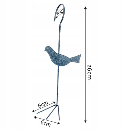 KADAX Vogelhuis, vogelhuisje om op te hangen in de tuin, balkon, voederplaats voor wilde vogels, vogelvoederhuis van staal, weerbestendig vogelvoederstation, decoratie, groen (voet)