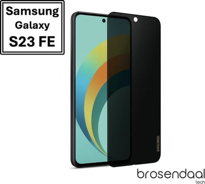 Brosendaal Privacy Screenprotector geschikt voor Samsung Galaxy S23 FE - Mat Privacy Glass - Anti Reflectie - Kras- en Valbestendig