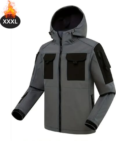 Livano Skipak - SkiBroek - Skijas - Ski Suit - Wintersport - Heren - Winter - Warm Fleece - Grijs - Maat XXXL