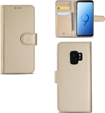 Samsung Galaxy S9 Hoesje Goud met Flexibele Houder