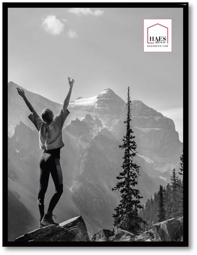 HAES DECO - Kunststof fotolijst 30x40 zwart Easy Frame - EF5B