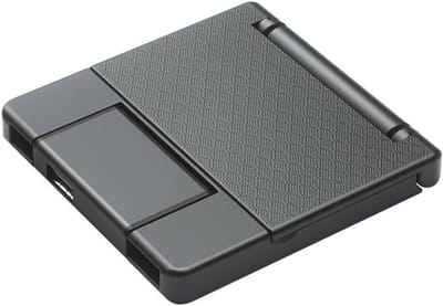 Kaartlezer Opbergdoos - Geheugenkaartbehuizing SD - Gegevens Overzetten - 7-in-1 Multifunctioneel - 10 x 9 x 2 cm - Zwart
