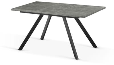 Uitbreidbare Eettafel 120-160 x 80 cm voor 4-6 Personen - Scandinavisch Industrieel Design