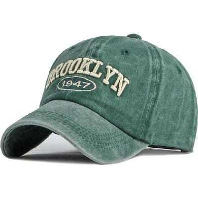 Brooklyn Alfabet Baseballpet Heren Dames Cowboy Baseballpet Zomer Katoenen Hoed Snapback Hip-Hop Pet Casual Pet Heren Vizier gray