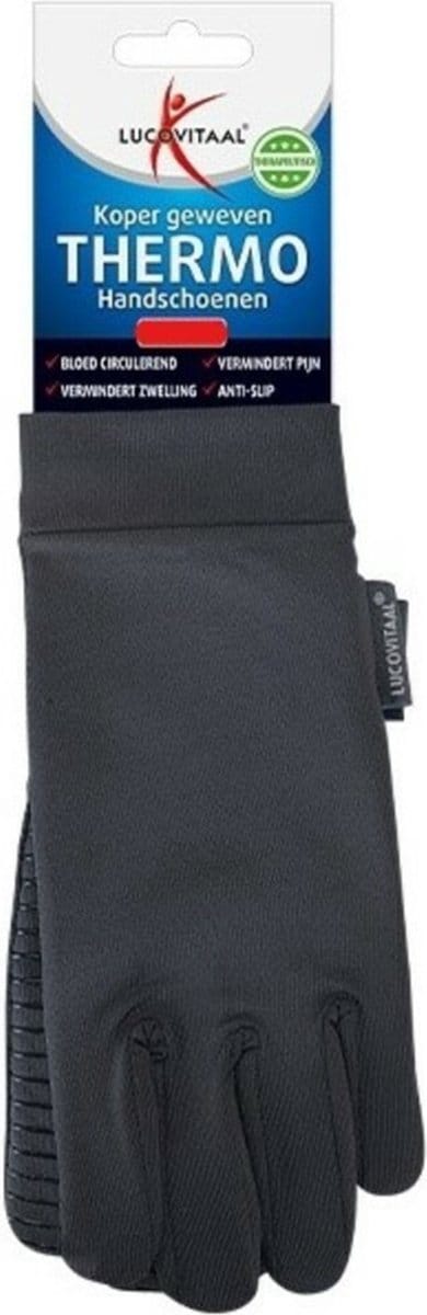 Lucovitaal Thermo handschoenen Koper geweven Maat S 1 paar