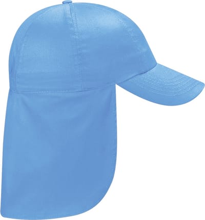 Beechfield Junior Kids Unisex Legionairkapje voor kinderen (Hemelsblauw)