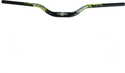 Fiets Stuur - Extra Lang Stuur - Mountainbiken Off-Road - Ergonomische Geometrie - 780 mm Breed - Zwart Groen